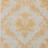 Papel de parede Damask Cinza com Dourado