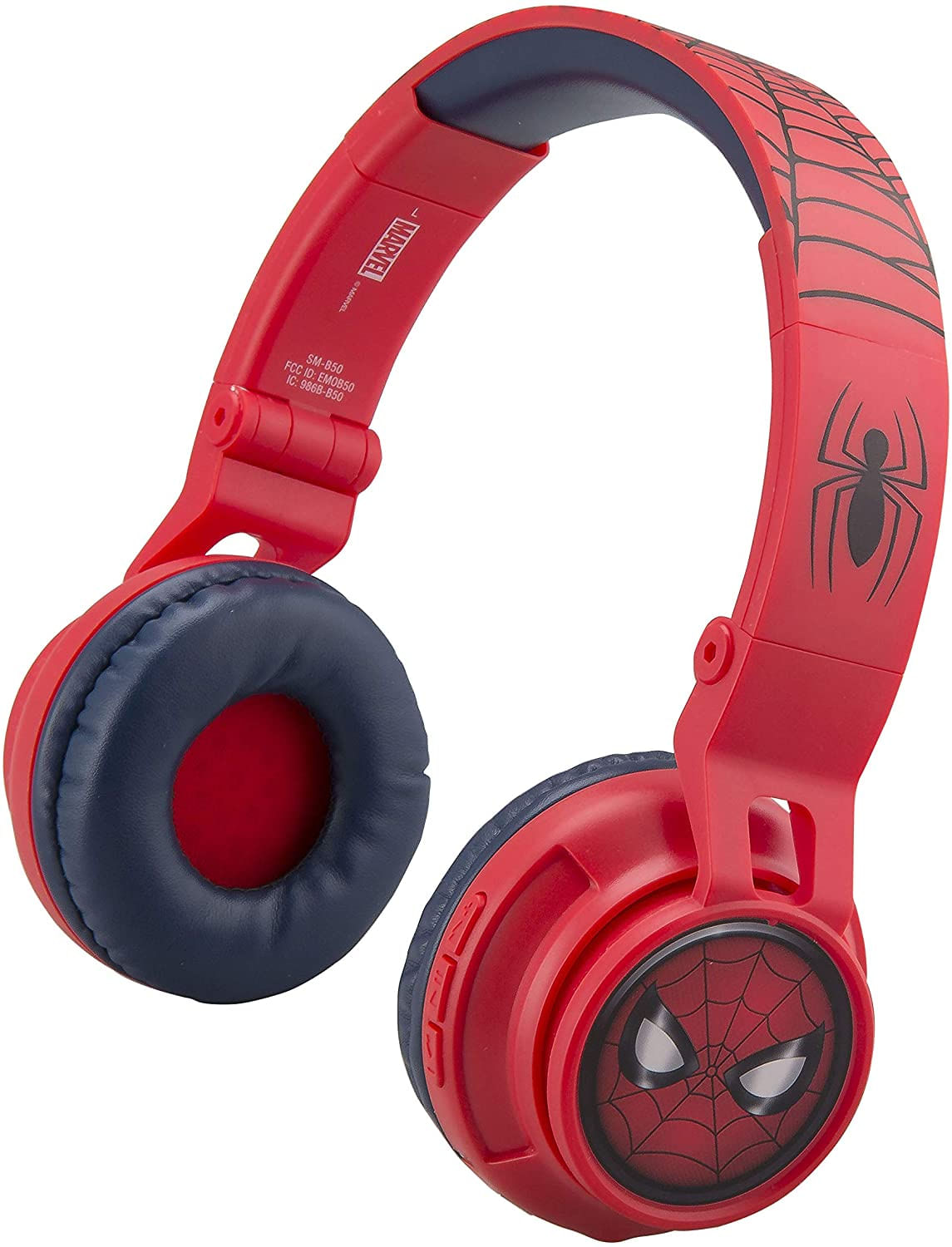 Fones Ouvido Bluetooth Recarregáveis P/crianças Homem-aranha Longe D/ Casa C/ Microfone E Cabo Destacável