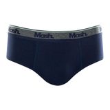 Cueca Slip Mash Masculina Cotton Algodão Elástico Azul Marinho Gg