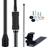 Antena Px Black Mini Argentina 200w 1,08m Caminhonete Carroceria Parafusos