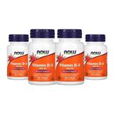 Vitamina D-3 Now Foods 400 Iu 180 Caps Softgels 4un