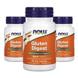 Gluten Digest Enzimas Digestivas Now Foods 60 Veg Caps 3un