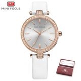 Relógio Feminino Mini Focus Mf0039l À Prova D&#39;água Branco