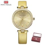 Relógio Feminino Mini Focus Mf0039l À Prova D&#39;água Dourado