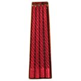 Velas De Natal Decorativa Glitter Vermelha 4 Unidade 26cm