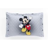 Porta Travesseiro Estampado Infantil Mickey 55cm X 80cm