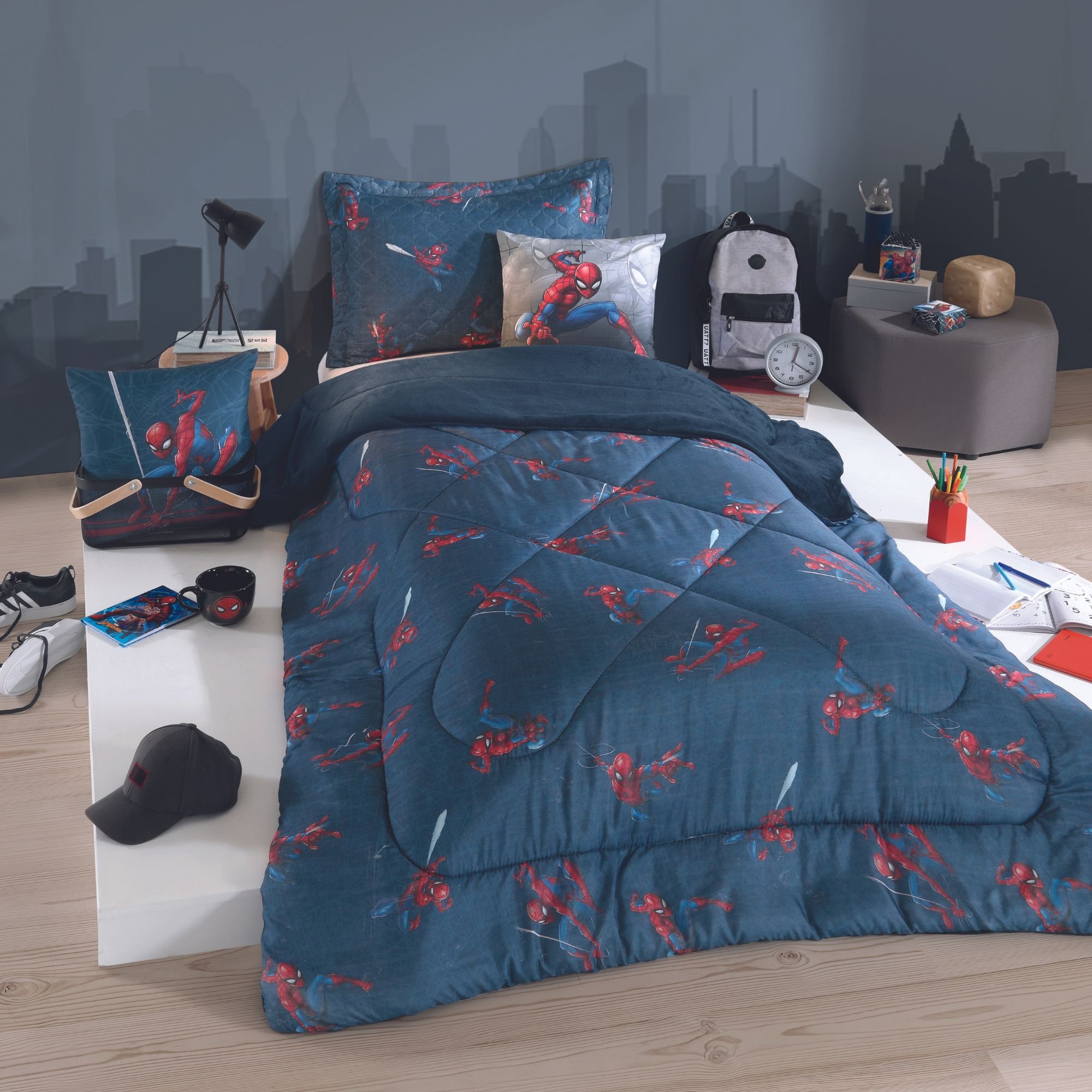 Jogo De Cama Infantil Homem Aranha 4 Peças Com Edredom Decor - Carrefour