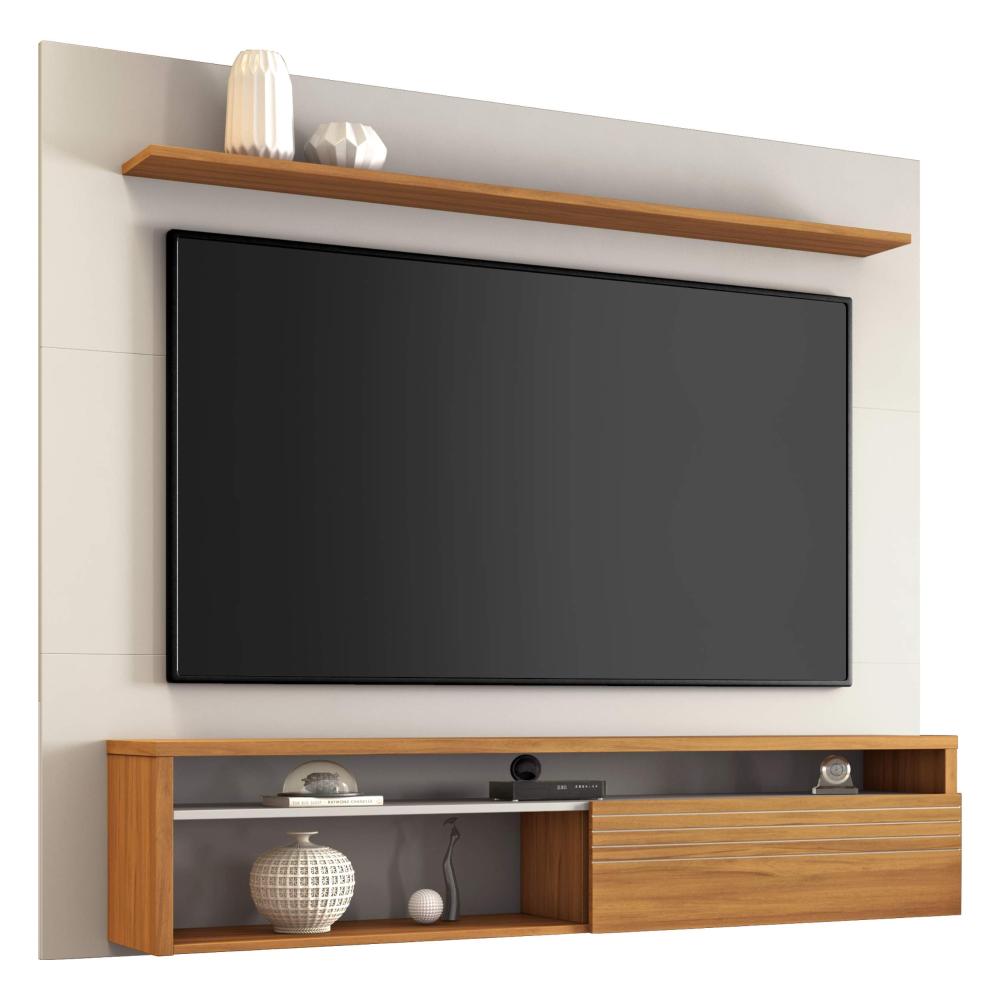 Painel Para Tv Até 60 Polegadas Off White Freijó Nt1100 Notável Móveis