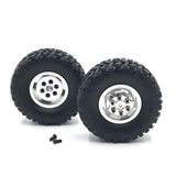 Aro De Roda Dupla Com Pneu De Borracha Pneu Para Wpl 1/16 Rc Truck