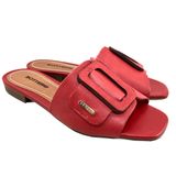 Tamanco Couro Bottero Summer Slide Feminino - Vermelho - 36