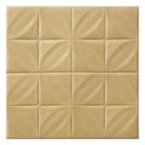 Kit 6 Painel Auto Adesivo Placa 3d Azulejos Dourados 70x70cm