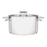 Caçarola Funda Em Aço Inox Fundo Triplo Tampa Plana 24 Cm 6,1 L - Tramontina 62404240