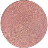Americano Requinte Liso Para Mesa Redondo 38cm Rosê