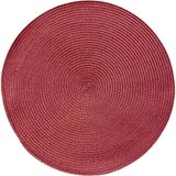 Americano Requinte Liso Para Mesa Redondo 38cm Bordô