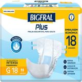 Fralda Geriátrica Bigfral Plus Regular Econômica G 18  Unidadesidades