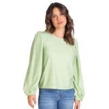 Blusa Manga Longa 7/8 Infinita Cor Verde G