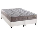 Cama Box King Colchao Molas Masterpocket Ensacadas Anjos Richesse Base Crc Courano Branco 193x203