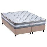 Cama Box King Colchao Molas Orthocrin Masterpocket Ensacadas Royal Saude Base Crc Suede Clean 193x203