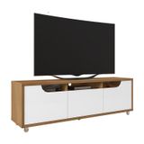 Rack Jersey 160 Para Tv 60 Pol Sala 1 Gaveta E 2 Portas Cedro/branco