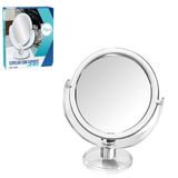 Espelho De Maquiagem Acrilico 15cm Dupla Face Com Aumento  - Mulher Beleza - Espelho Pequeno  Transparente - Panami