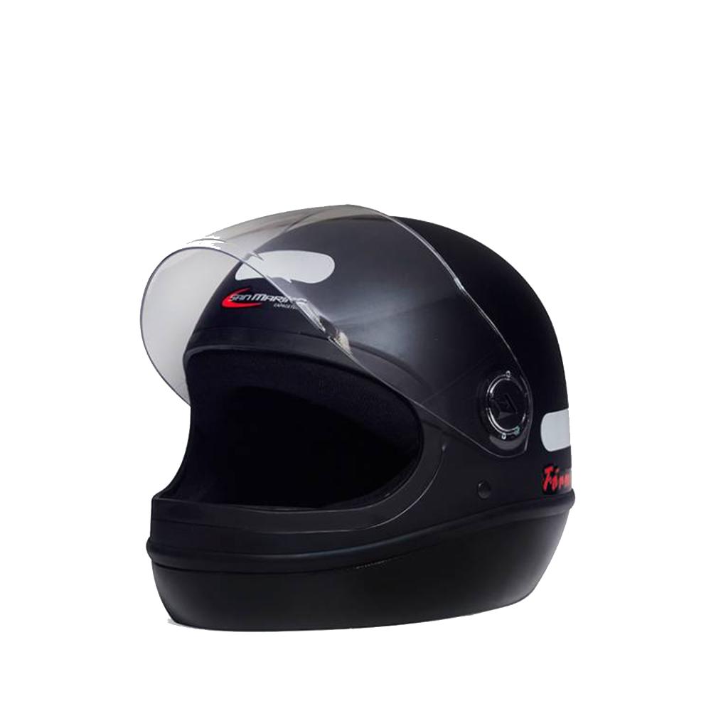 Capacete Moto Integral San Marino Fórmula 1 Classic - Preto Fosco - 60