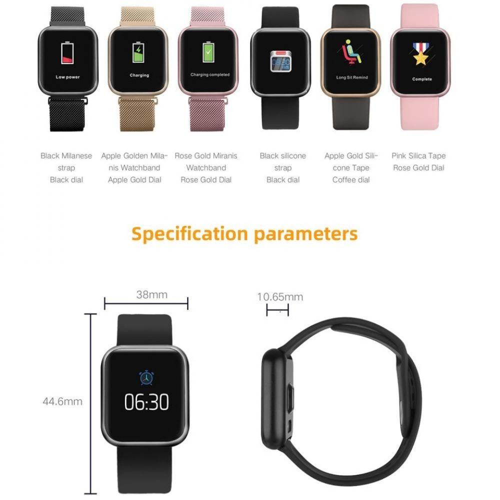 smartwatch p80 rose gold