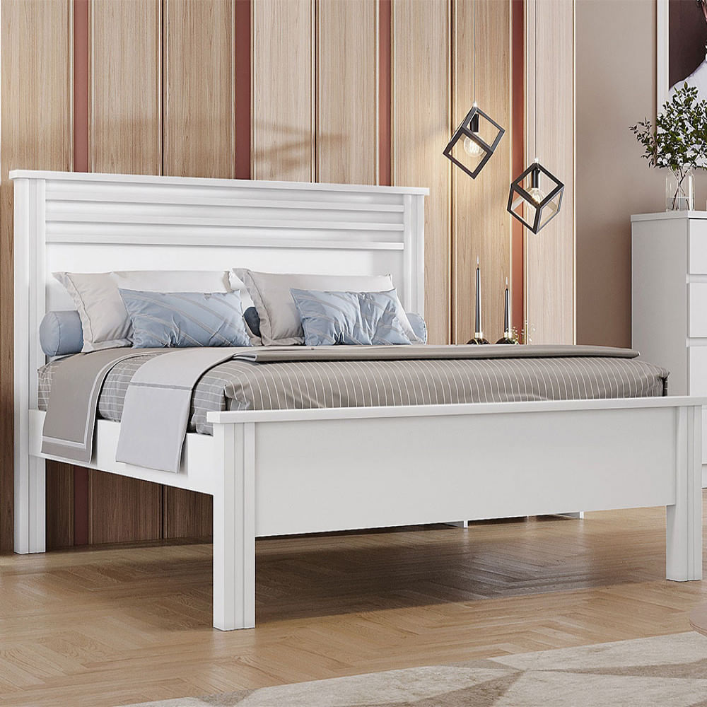 Cama Casal Rivera Fabricada Em Mdf E Mdp Clic Móveis