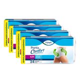 Kit 4 Roupas Íntimas Tena Pants Confort G/EG 24un cada