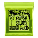 Encordoamento Guitarra 7 Cordas 010-056 Regular Slinky Niquel P02621 - Ernie Ball