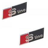 2 Emblema Audi Sline Volante A1 A3 S3 S4 S6 A4 A5 Q3 Q5