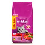Ração para Gatos Adulto Carne Whiskas 3 kg