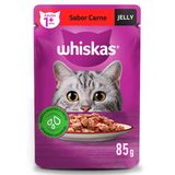 Ração Úmida Whiskas Sachê Carne Jelly para Gatos Adultos 85 g