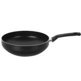 Panela Wok Indução Antiaderente De Alumínio 28cm Preta