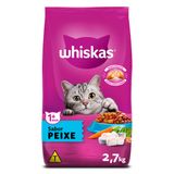 Ração Whiskas Sabor Peixe para Gatos Adultos com 2,7 kg