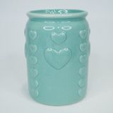 Vaso De Cerâmica Love 12x9cm Tp1329