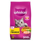 Ração Whiskas Sabor Frango para Gatos Adultos com 900 g