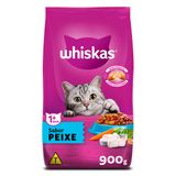 Ração Whiskas Sabor Peixe para Gatos Adultos com 900 g