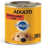 Ração Úmida Pedigree Lata Patê de Carne para Cães Adultos 280 g