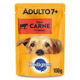 Ração Úmida Pedigree Sachê Carne ao Molho para Cães Adultos Sênior 7+ Anos 100 g