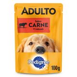 Ração Úmida Pedigree Sachê Carne ao Molho para Cães Adultos 100 g