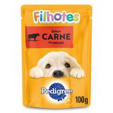 Ração Úmida Pedigree Sachê Carne ao Molho para Cães Filhotes 100 g