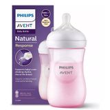 Mamadeira Pétala 3.0 260ml Com Bico N3 Rosa - Avent