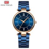 Relógio Feminino Mini Focus Mf0189l À Prova D&#39;água Azul