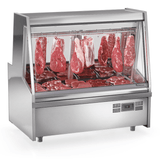 Balcão Expositor Frigorífico Premium Gatp-150ad Ai Aço Inox Com Depósito Vidros Aquecidos Gelopar 220v Gelopar