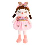 Pelucia Infantil Amigos Do Coracao Boneca Lili Rosa Dm Toys