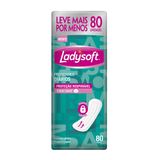 Protetor Diário Ladysoft Proteção Respirável Toque Suave Leve Mais Por Menos 80 Unidades