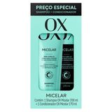 Kit Shampoo 200ml + Condicionador 170ml Ox Micelar