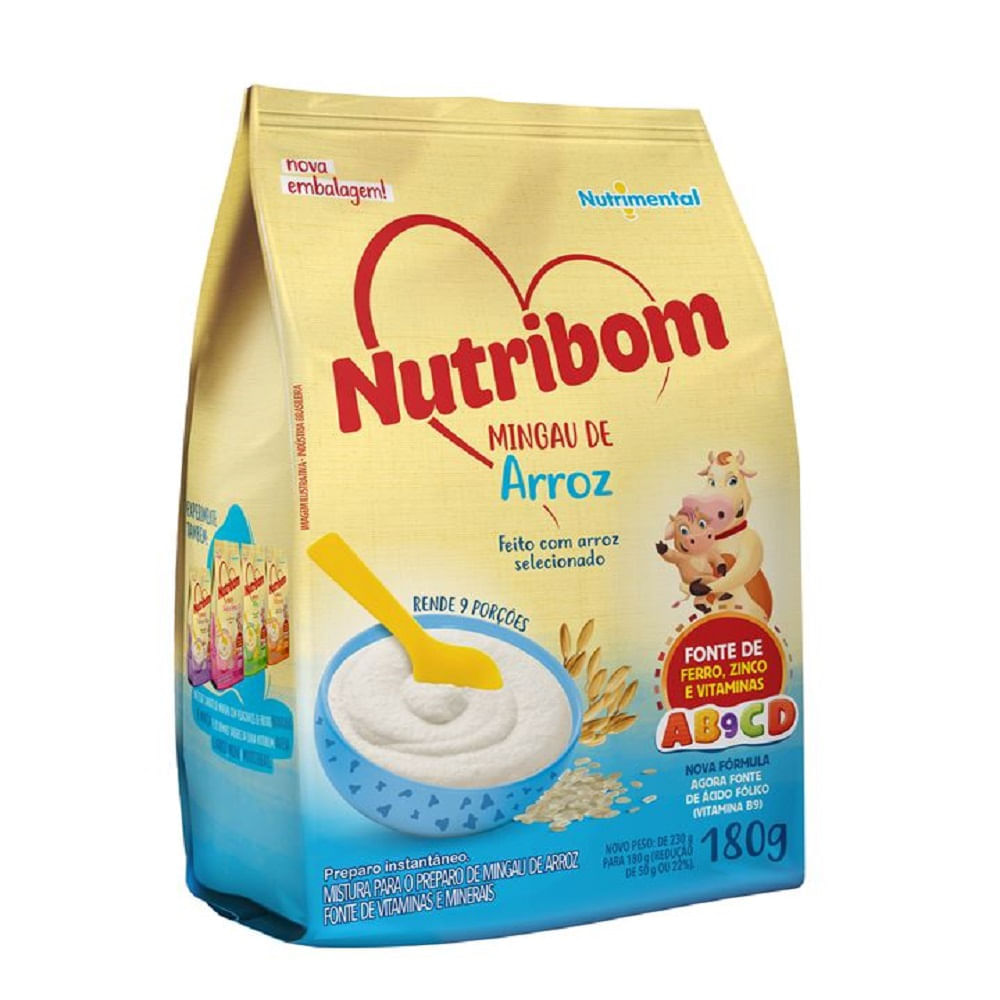 Mingau Nutribom Sachê Aveia E Arroz 180g