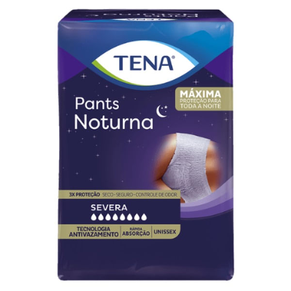 Fralda Adulta Roupa Íntima Com 16 Unidades Pants Noturna Tamanho P M Tena