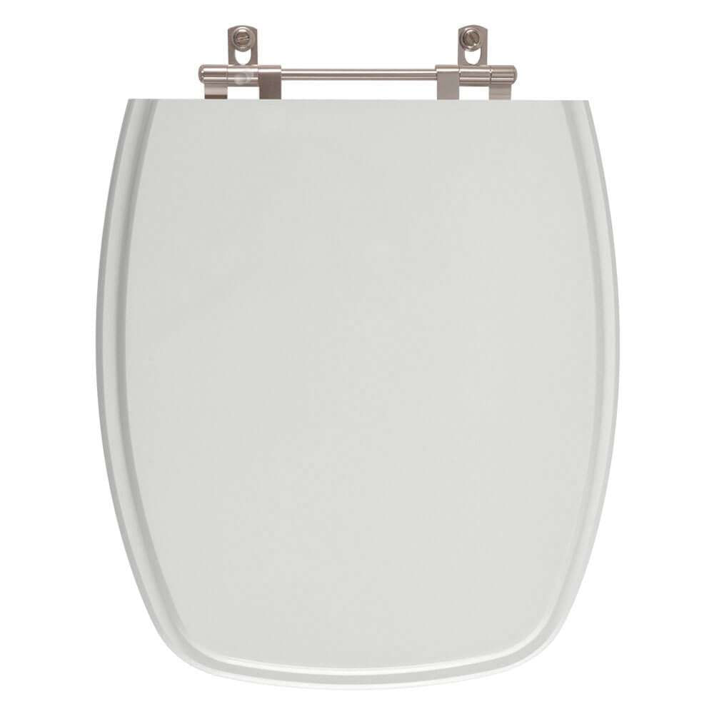 Tampa De Privada Poliéster Primula Plus Cinza Claro Para Louça Fiori 6lpf